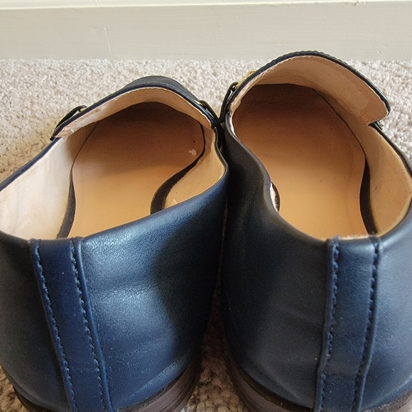 Loft OUTLET Navy and Gold Loafers - Picture 7 of 11